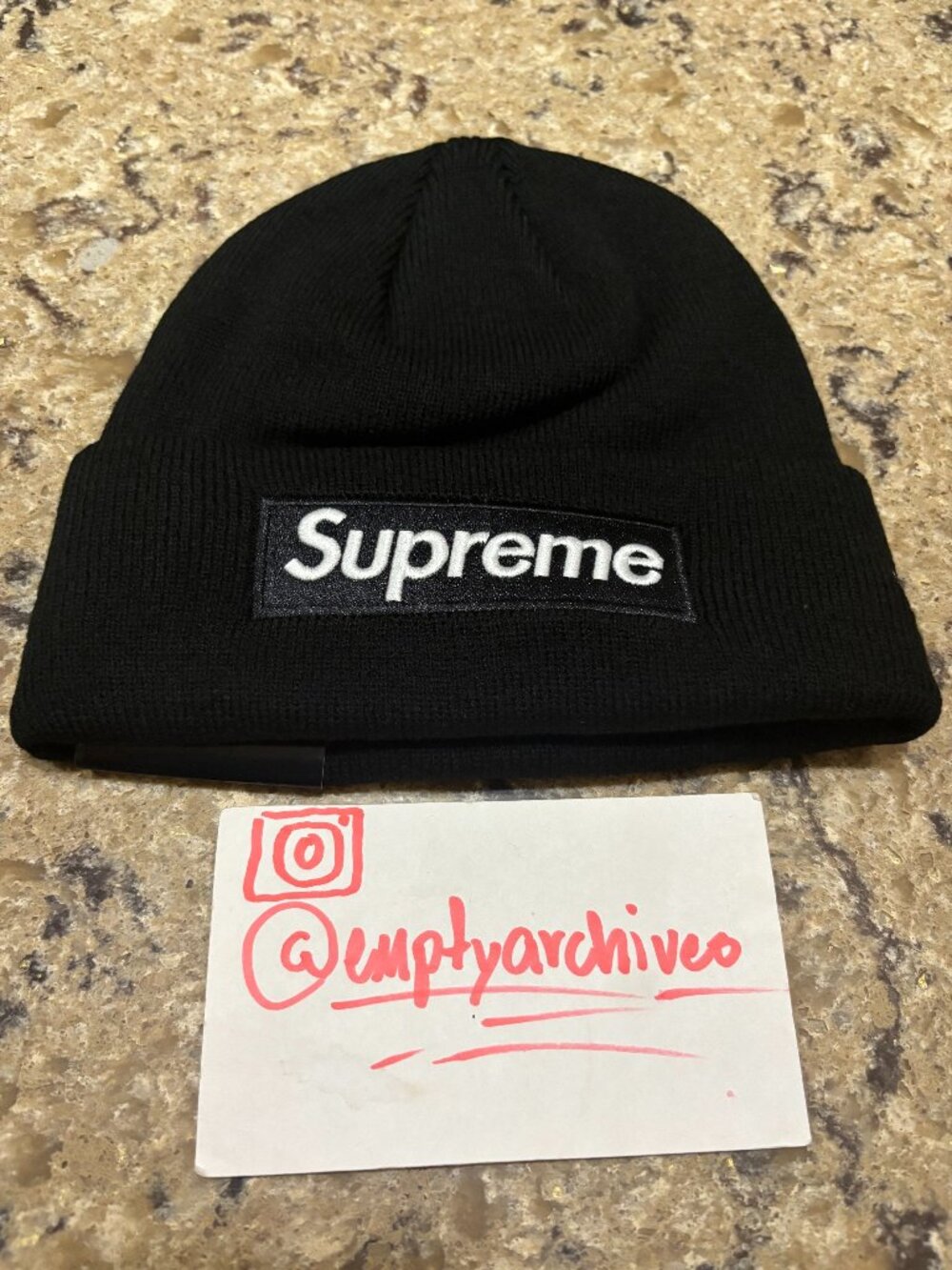 Supreme - Supreme New Era Box Logo Beanie (FW25) Black